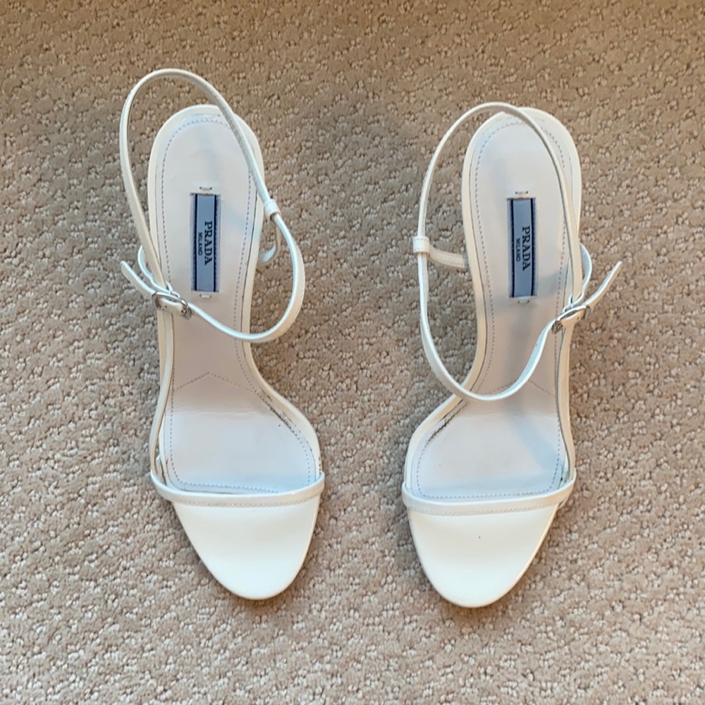 Prada white sandals
